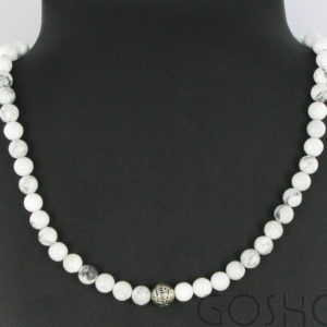 Collier Howolite Blanc