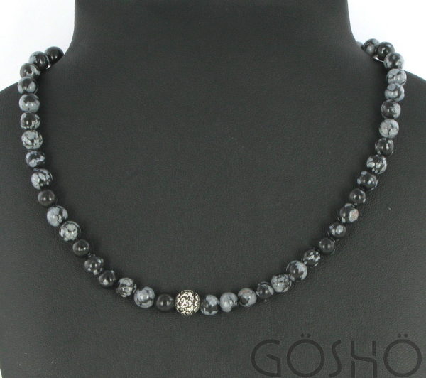 Collier Obsidienne Mouchetée