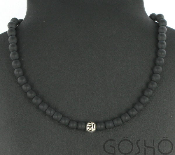 Collier Onyx noir Mate